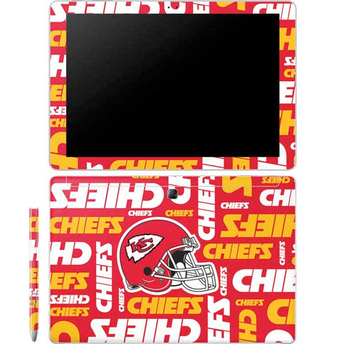 NFL Kansas City Chiefs Red Blast Galaxy Book 12in Skin